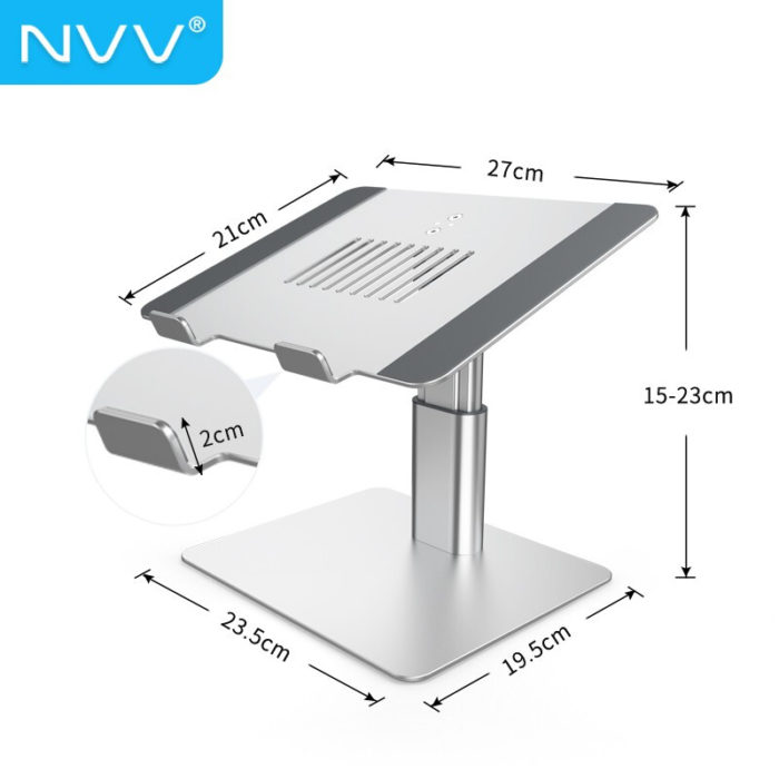 NVV 筆(bǐ)記本電(diàn)腦支架升降散熱器鋁合金擡高增高架子NP-10S