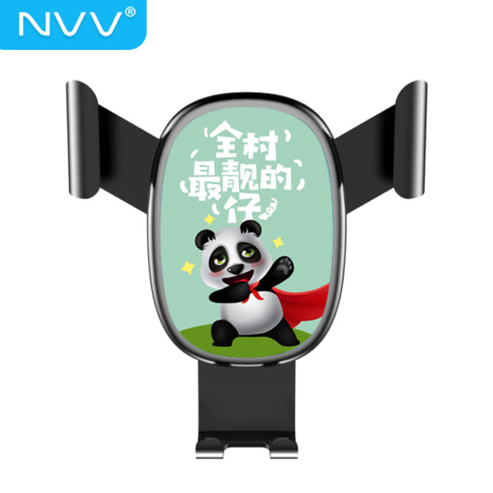 NVV 車(chē)載手機支架 汽車(chē)出風口重力感應支架萌熊卡通個性車(chē)用(yòng)導航支架汽車(chē)用(yòng)品車(chē)上飾品 NQ-6B