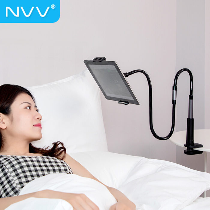 NVV NS-3S 手機平闆支架 床頭懶人支架 ipad看電(diàn)視多(duō)功能(néng)調節桌面直播床上夾子支撐架 通用(yòng)蘋果華為(wèi)小(xiǎo)米