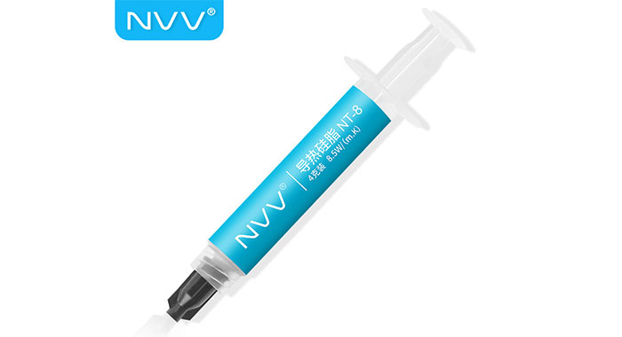 NVV NT-8導熱矽脂 顯卡cpu散熱矽脂矽膠導熱膏（導熱系數8.5W/4g裝(zhuāng)）